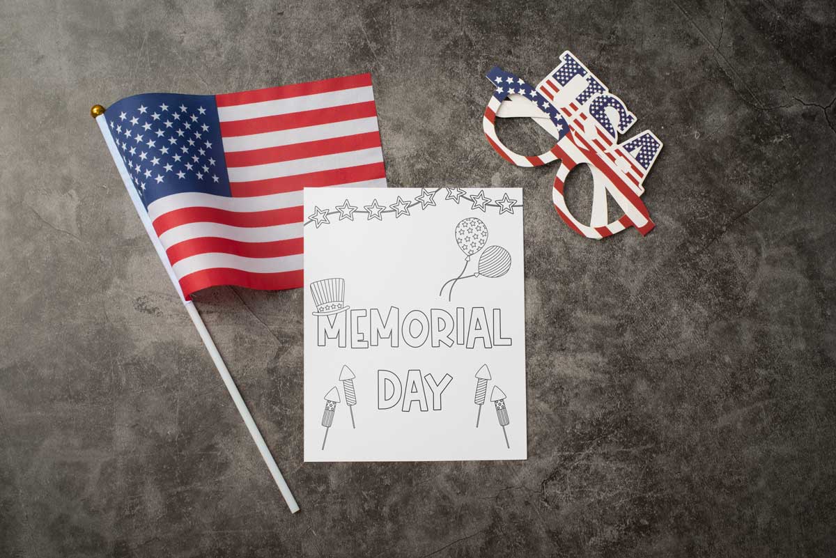 Free Memorial Day Printable Coloring Pages for Kids