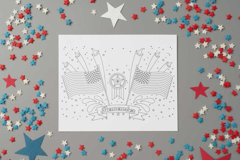 Free-Memorial-Day-Printable-Coloring-Pages-Example-4 - Mom Envy