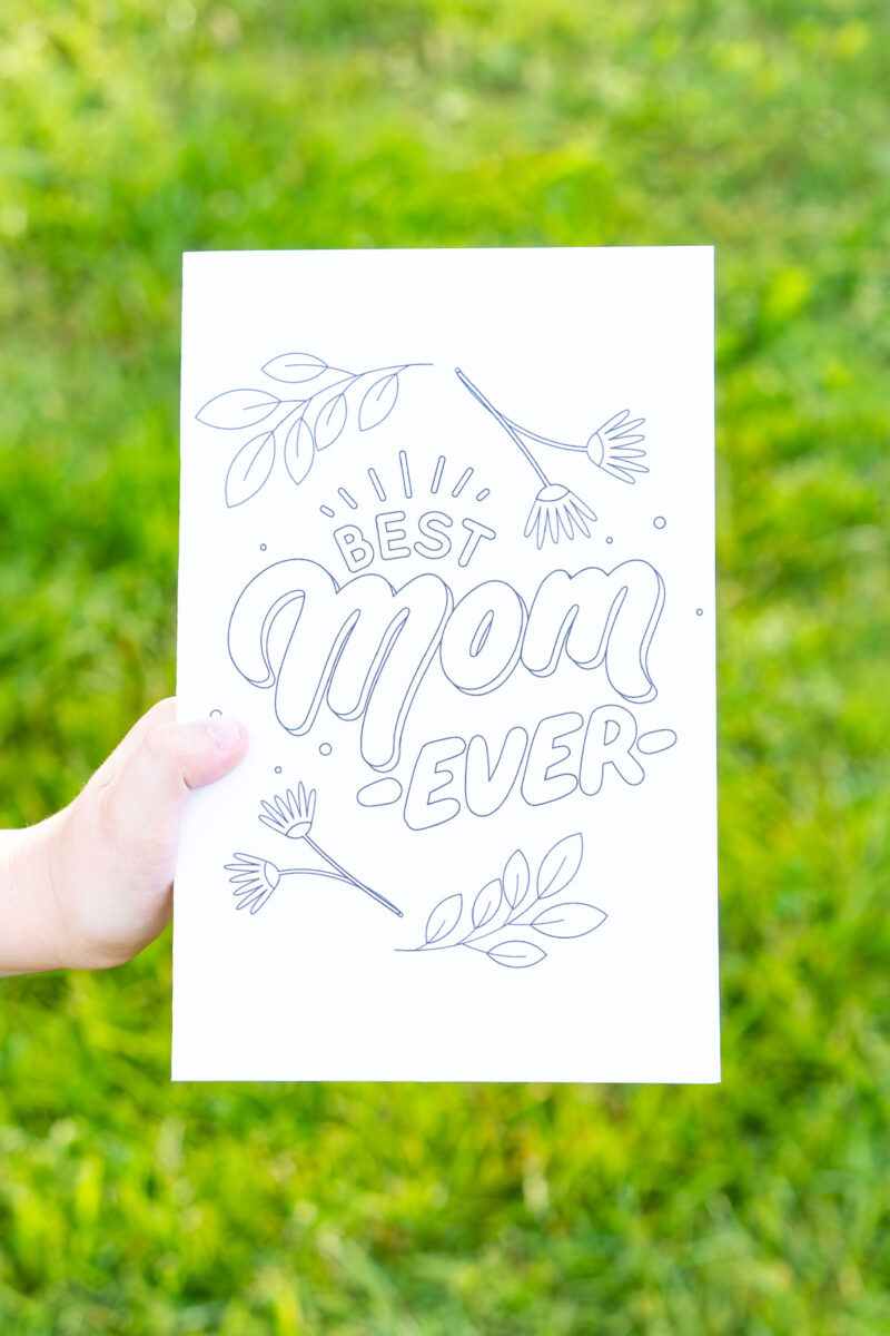 Free Printable Mothers Day Cards to Color 1 Mom Envy