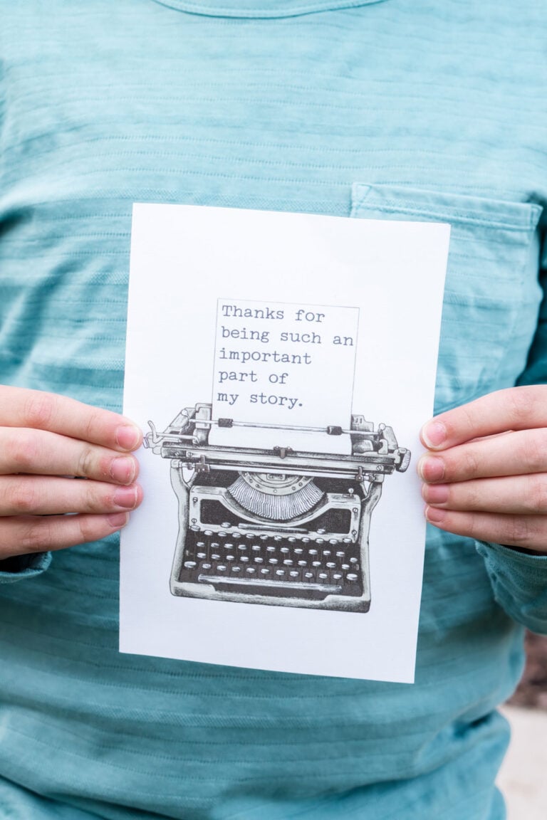 7 Free Printable Thank You Cards for Teacher Appreciation