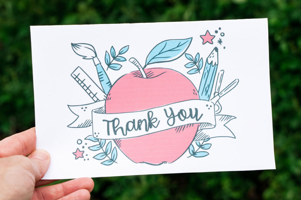 7 Free Printable Thank You Cards - Free Printable Thank You Cards For Teacher Appreciation 4 1024x680