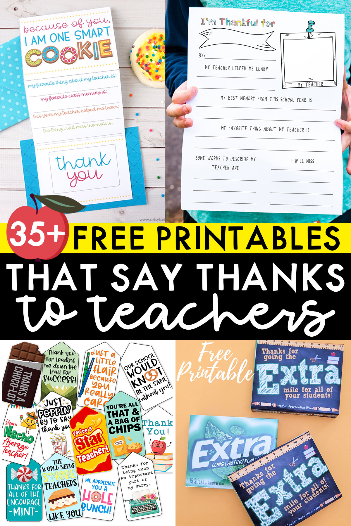 Teacher appreciation week printable ideas pinterest Mom Envy
