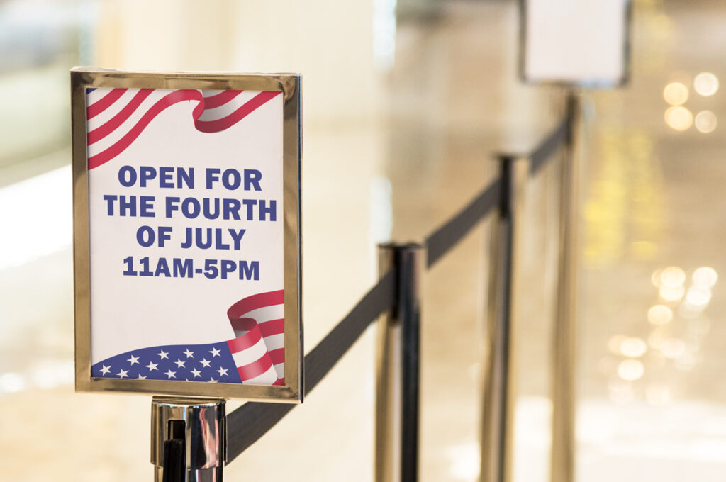 4th of july sign template