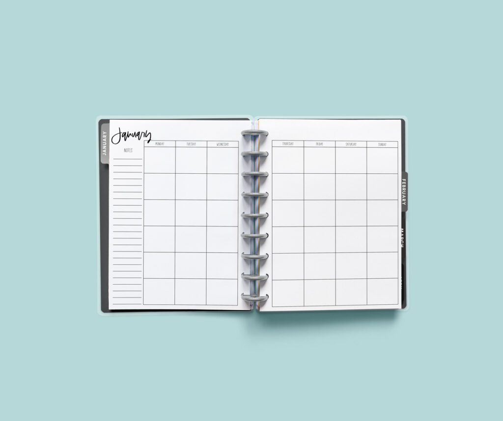 Free 2-Page Calendar Template: 2025 & Undated Monthly Pages