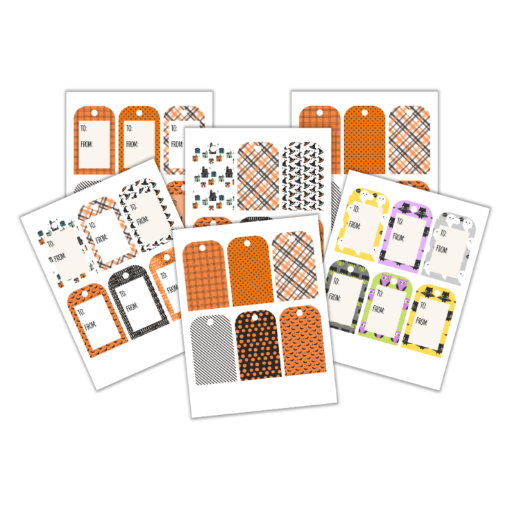 Image for Free Printable Halloween Gift Tags For Your Spooktacular Gifts