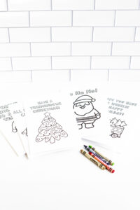 This is some of the 25 free printable Christmas cards to color you can get for free in this blog post.