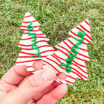 This is an image of the free Stanley Christmas tree cake toppers you can get in this post.