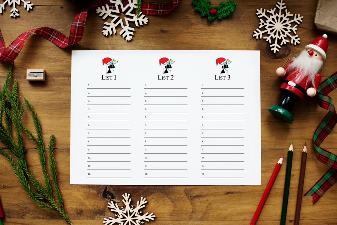 Free Christmas Scattergories Printable Game Set