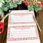 This image is an example of the free printable Christmas certificate for gifts you you can get in this post.