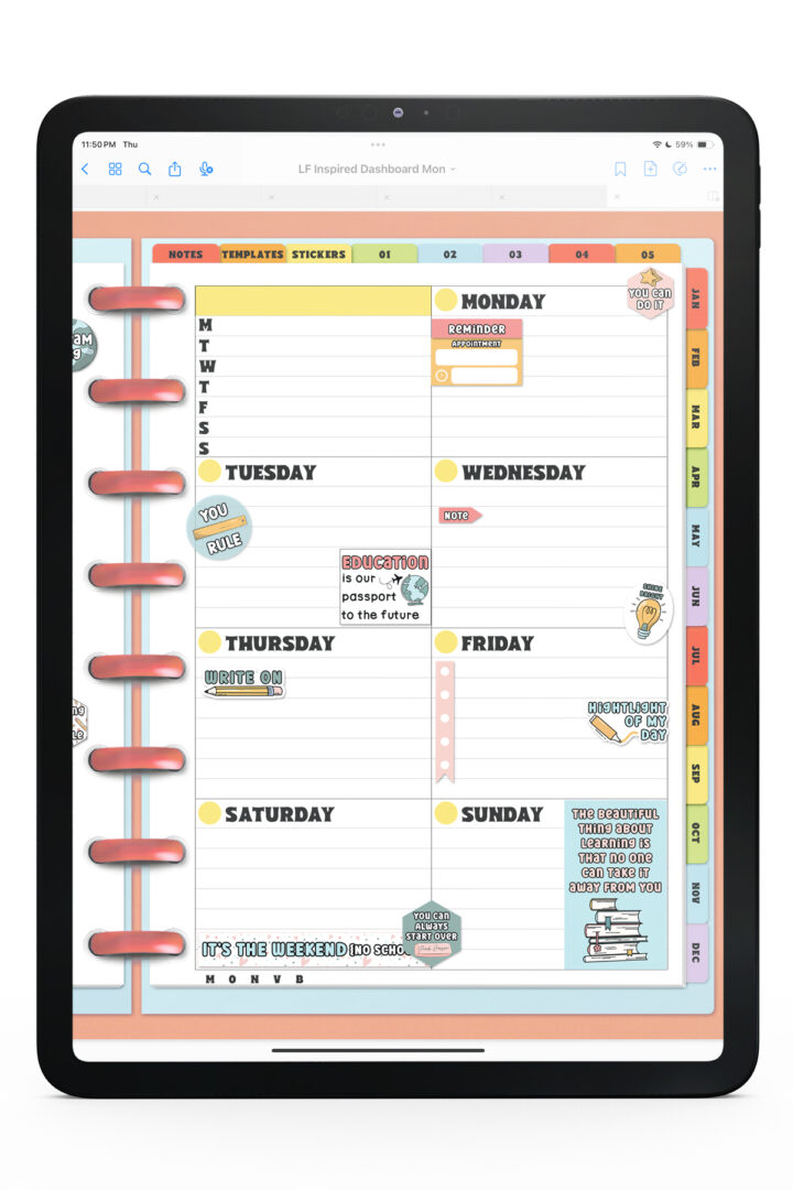Free Back to School Planner Stickers: Printable & Digital
