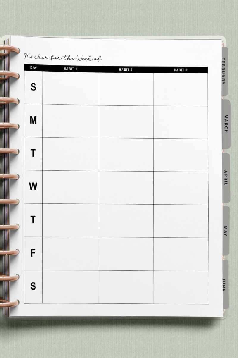 Free Simple Habit Trackers: Printable & Digital Ready