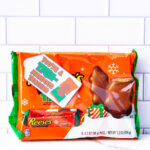This is one of the free Christmas treat gift tags you can download in this post. It says, You’re a Tremendous Teacher. This version of the tag features the Reese’s Peanut Butter Tree. The tag is attached to a pack of Reese’s Peanut Butter trees.