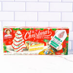 This is one of the free Christmas treat gift tags you can download in this post. It says, You’re a Tremendous Teacher. This version of the tag features the Little Debbie Christmas cake. The tag is attached to a box of Little Debbie Cakes.