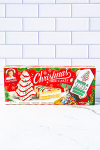 This is one of the free Christmas treat gift tags you can download in this post. It says, You’re a Tremendous Teacher. This version of the tag features the Little Debbie Christmas cake. The tag is attached to a box of Little Debbie Cakes.