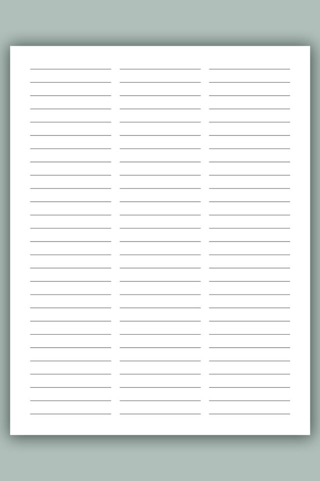 printable-bullet-journal-paper-example3-column - Mom Envy