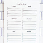 Three-column to-do list printable labeled Must Do, Should Do, and Could Do.