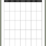 Simple black-and-white undated April monthly calendar page featuring a full grid layout with no extra sections below.