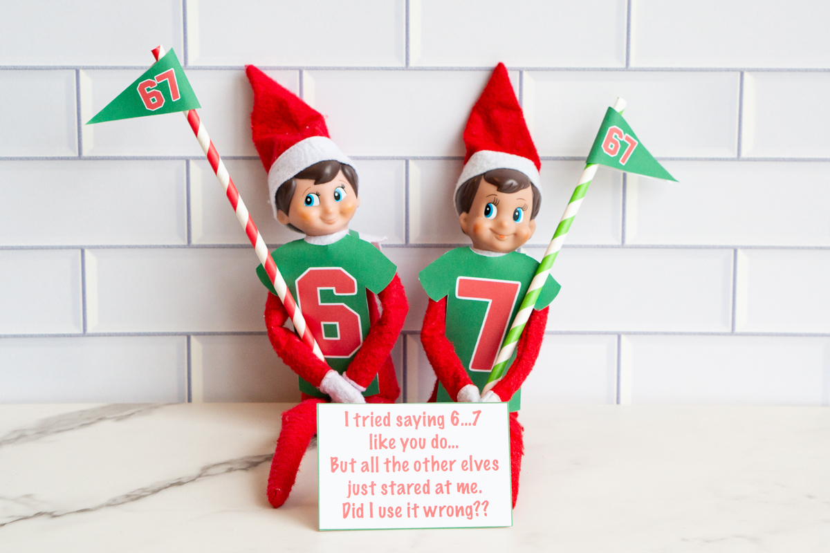 free funny 6 7 elf on the shelf printables (notes included)