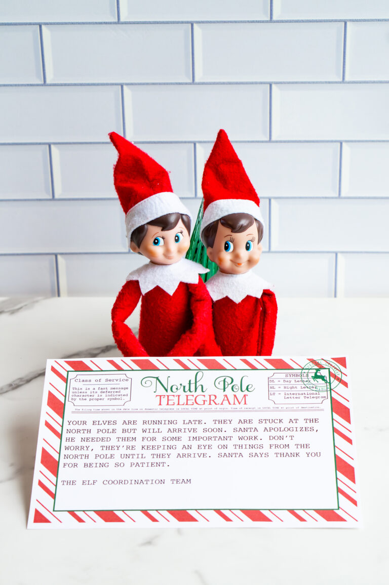 free printable elf on the shelf sorry im late letter 13 Mom Envy