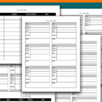 A vertical promotional graphic showing several contact list pages layered together, with bold text saying “Free Printable Contact List” at the top and “Multiple Styles” at the bottom.